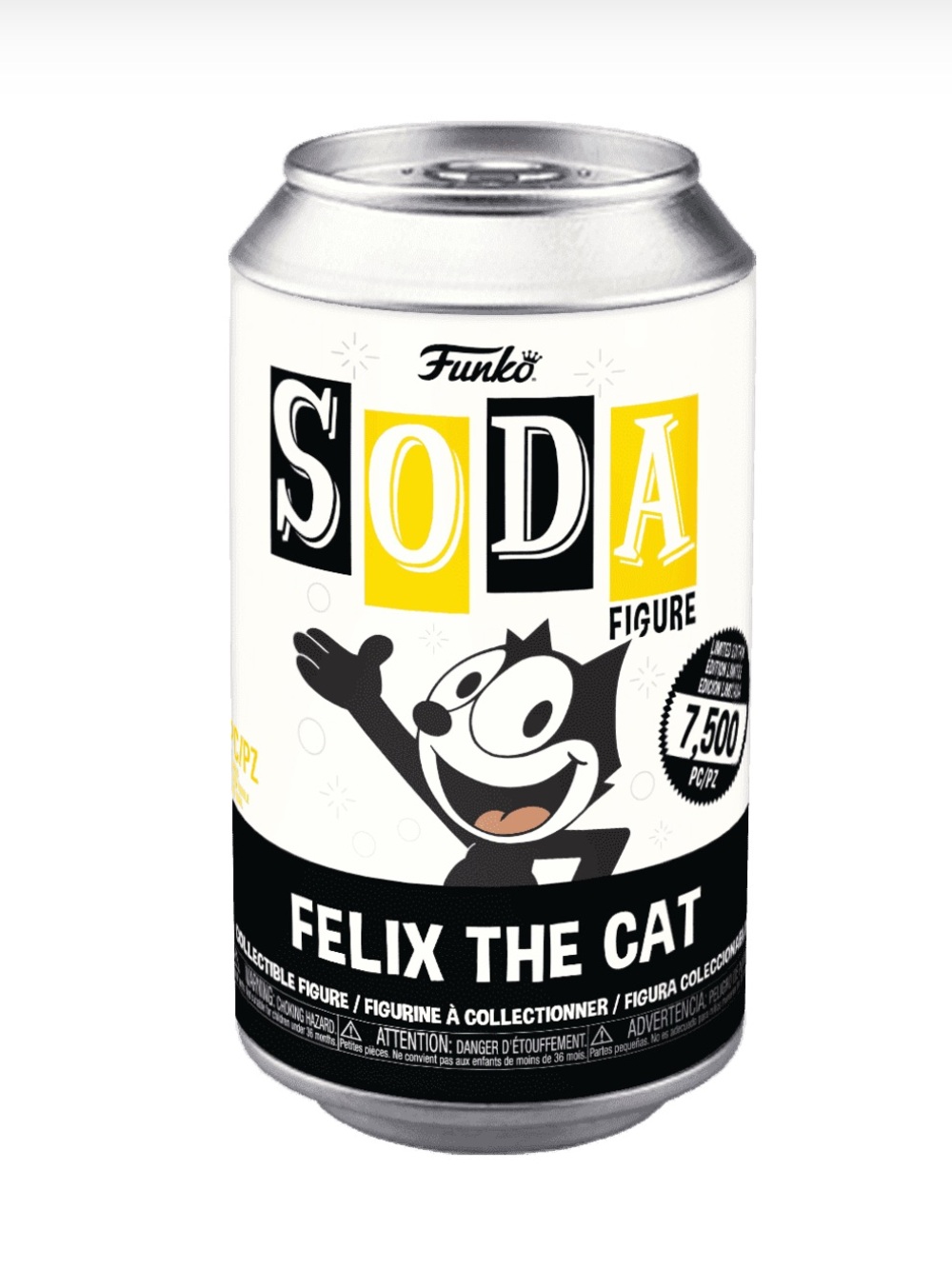 Funko SODA Can - White, Black & Yellow Felix the Cat
